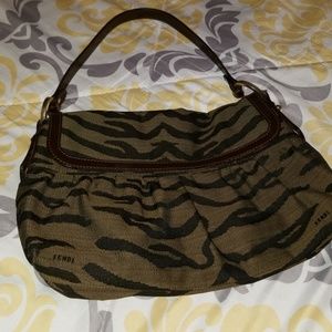Fendi zebra stripe purse
